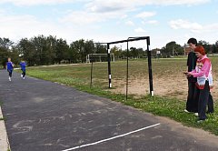 Ребята михайловской школы приняли участие в сдаче нормативов ВФСК ГТО