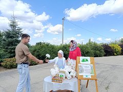 На территории храма прошла завершающая Акция" Белого Цветка"